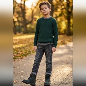 Toddler Black Timberland Premium Waterproof Boot Sz 2